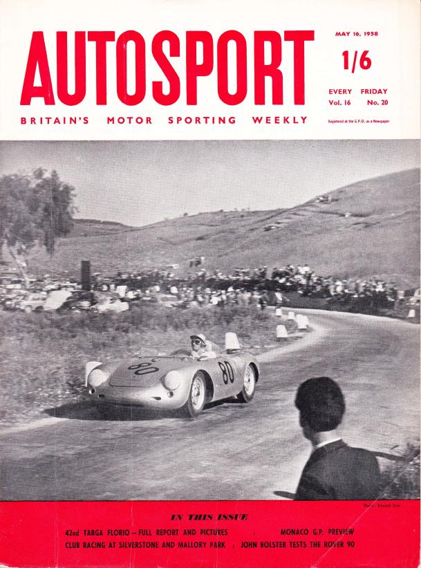 Журнал Autosport 16 мая 1958