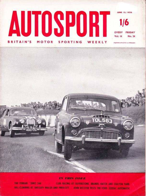Журнал Autosport 13 июня 1958