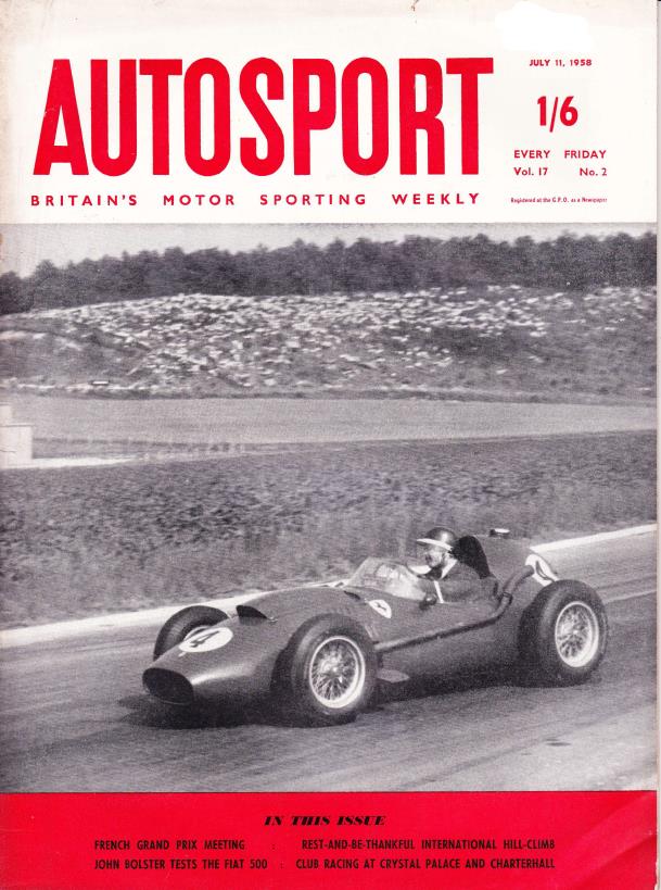Журнал Autosport 11 июля 1958