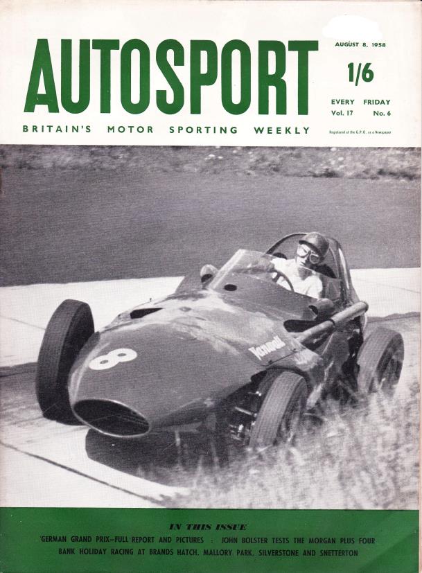 Журнал Autosport 08 августа 1958