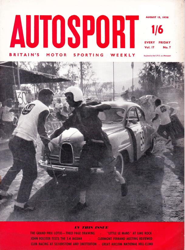 Журнал Autosport 15 августа 1958