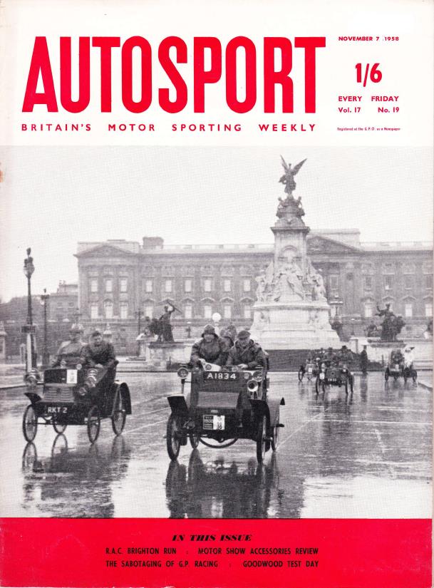Журнал Autosport 07 ноября 1958