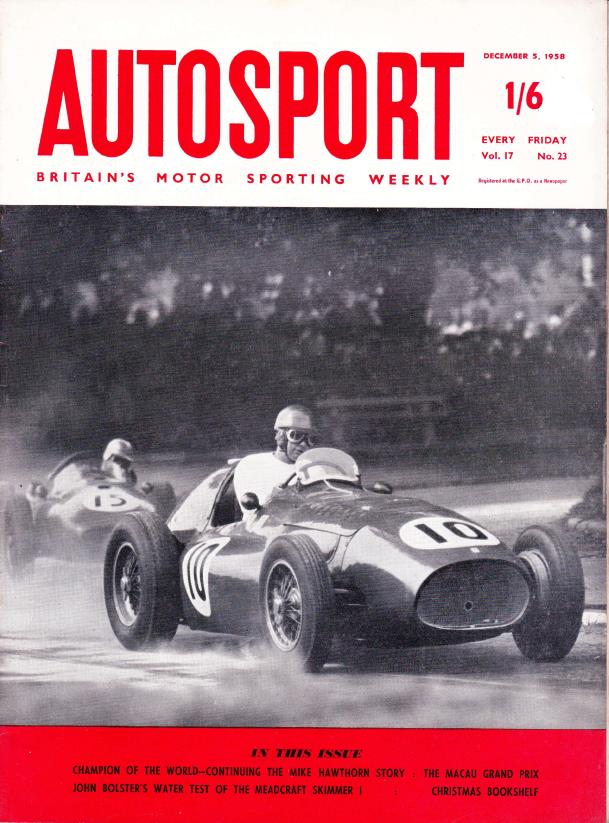 Журнал Autosport 05 декабря 1958