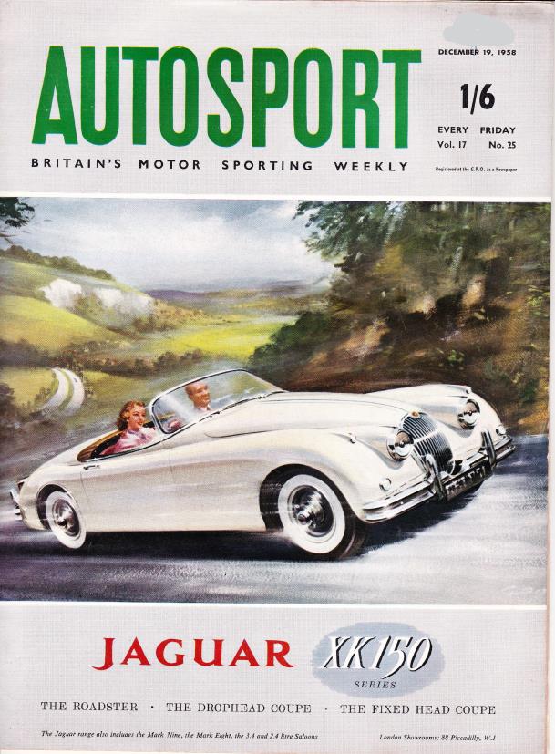 Журнал Autosport 19 декабря 1958