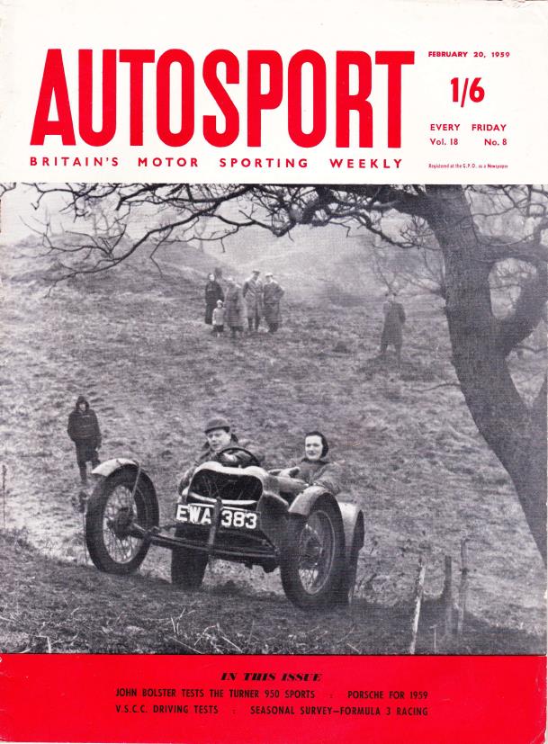 Журнал Autosport 20 февраля 1959
