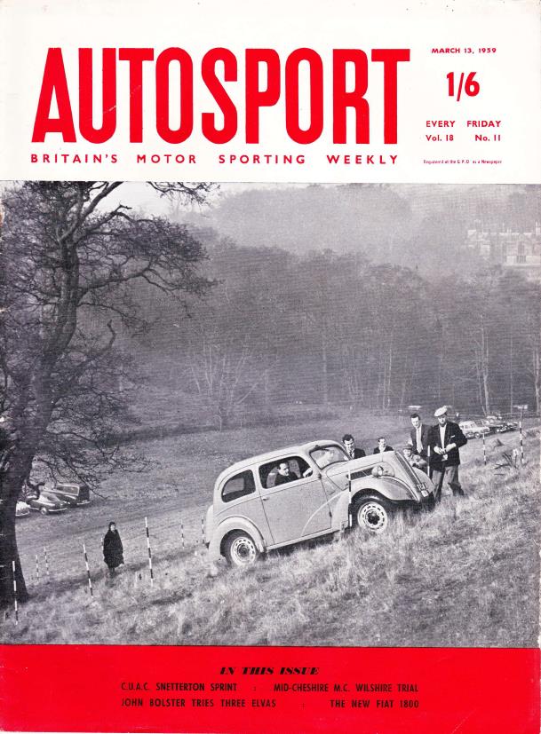 Журнал Autosport 13 марта 1959