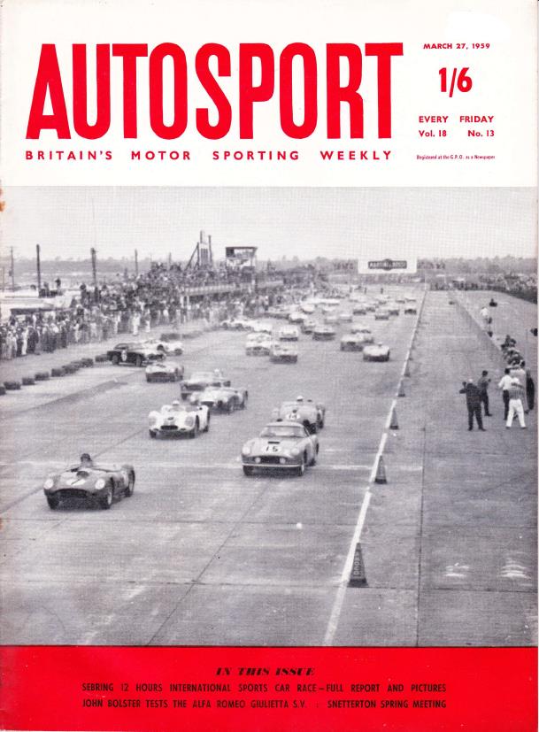 Журнал Autosport 27 марта 1959