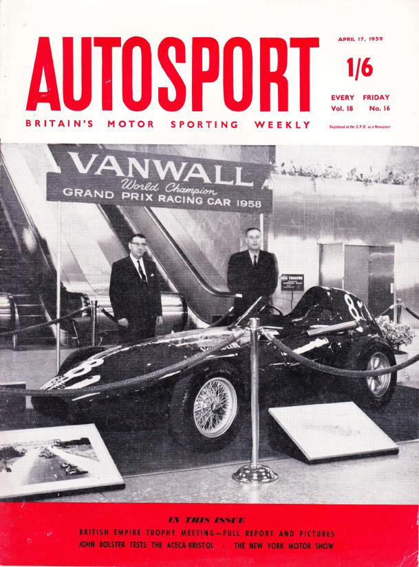 Журнал Autosport 17 апреля 1959