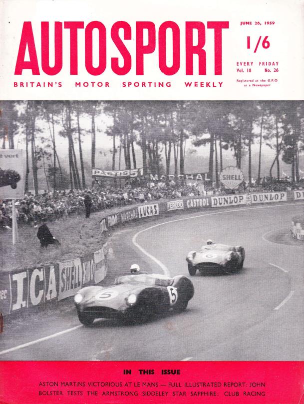 Журнал Autosport 26 июня 1959