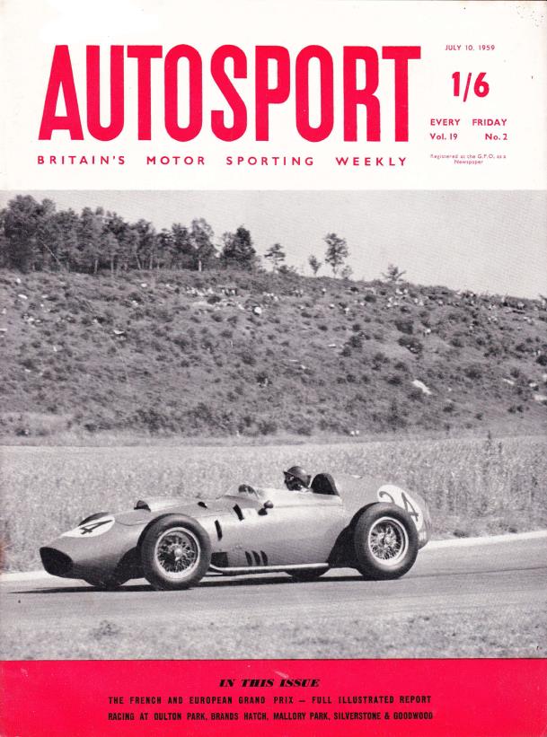 Журнал Autosport 10 июля 1959