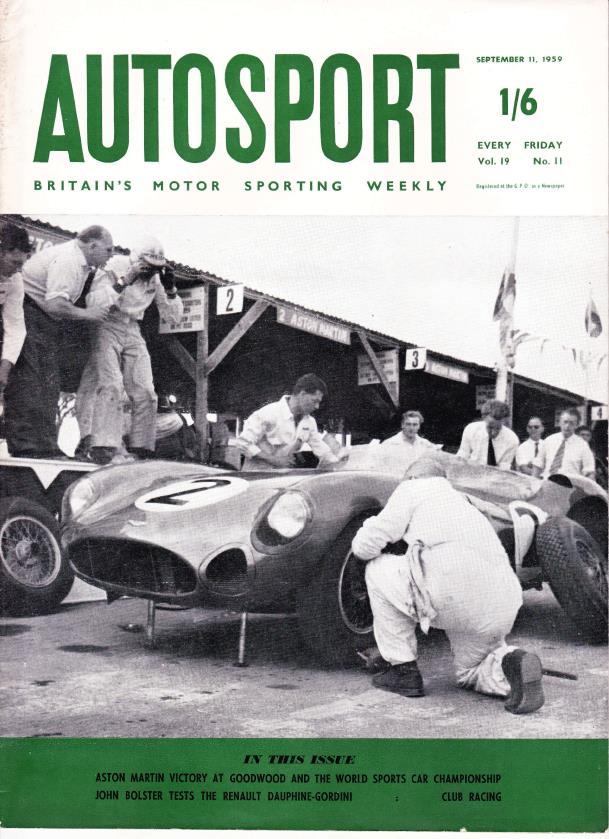 Журнал Autosport 11 сентября 1959