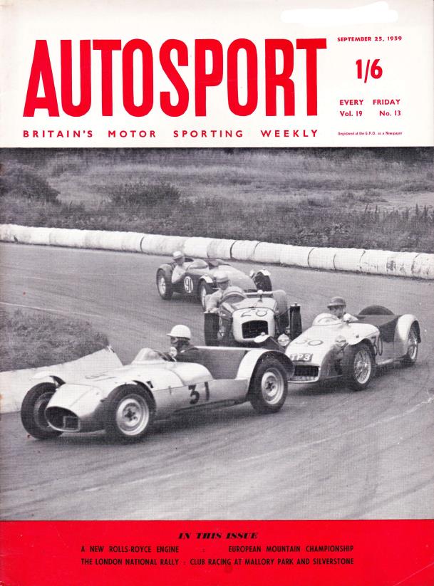 Журнал Autosport 25 сентября 1959