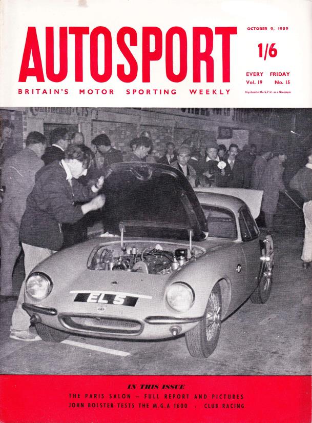 Журнал Autosport 09 октября 1959