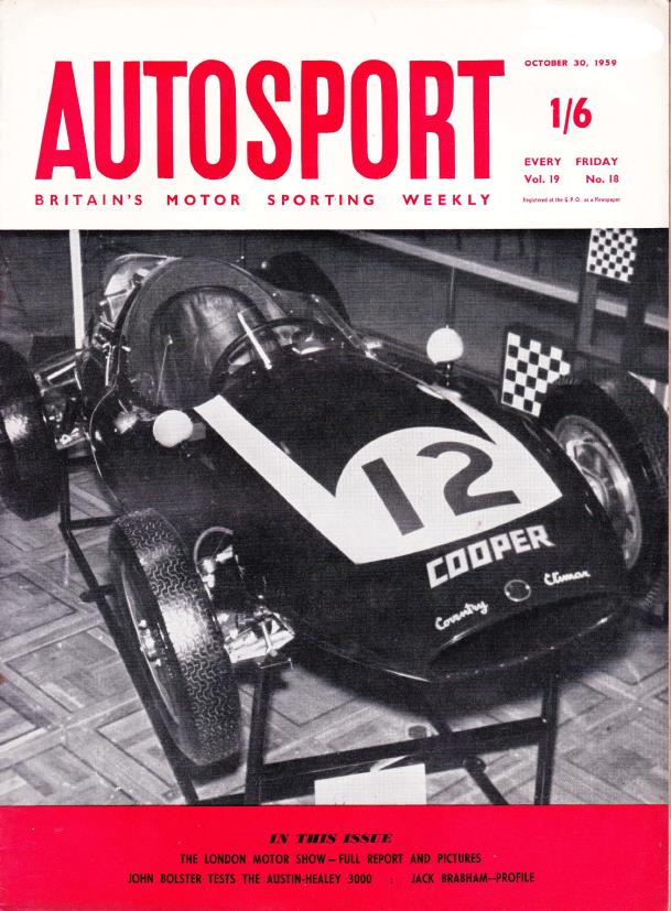 Журнал Autosport 30 октября 1959