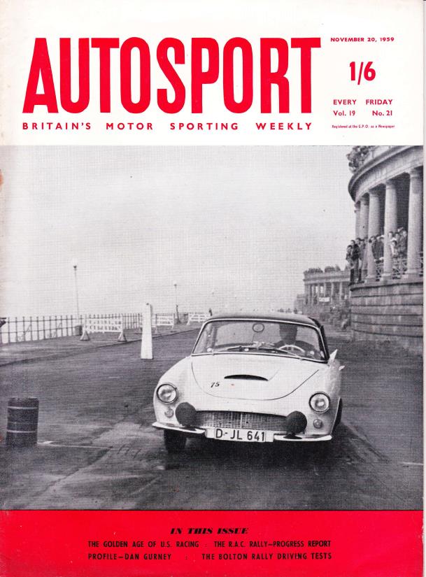 Журнал Autosport 20 ноября 1959