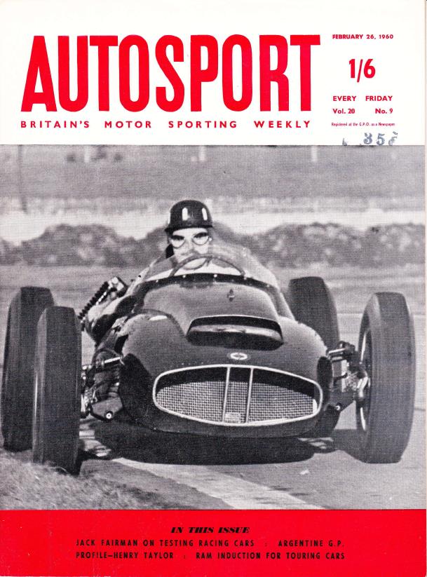 Журнал Autosport 26 февраля 1960