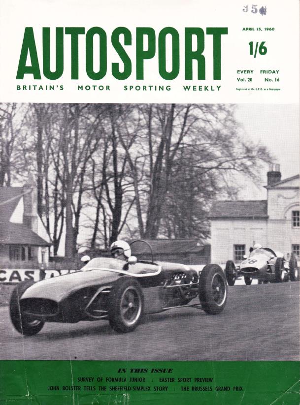Журнал Autosport 15 апреля 1960