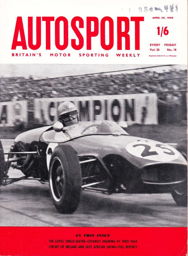 Журнал Autosport 29 апреля 1960