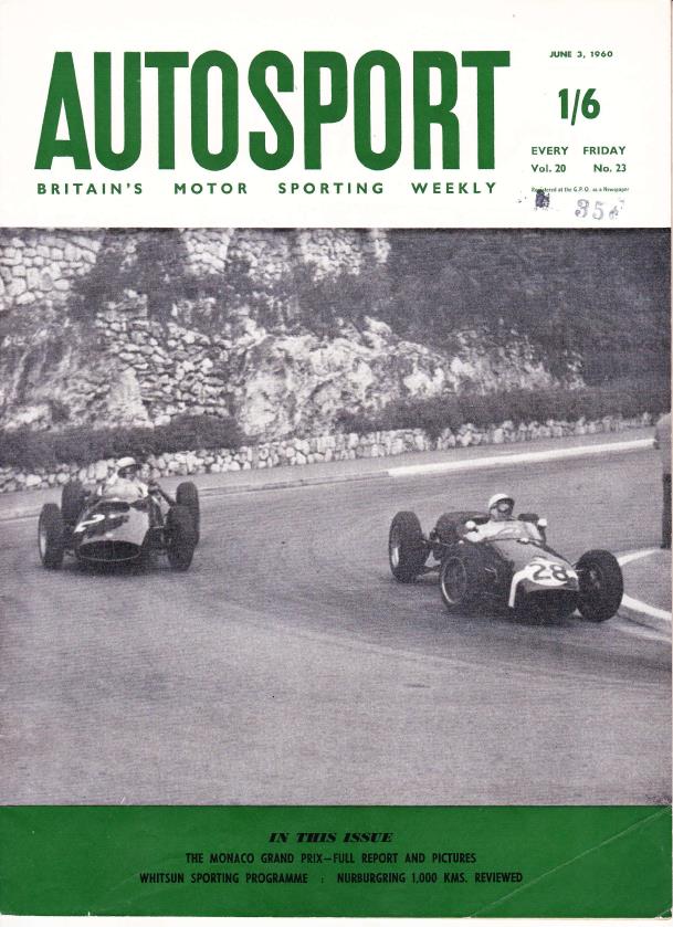 Журнал Autosport 03 июня 1960