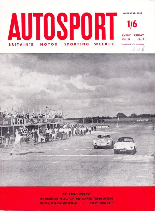 Журнал Autosport 12 августа 1960