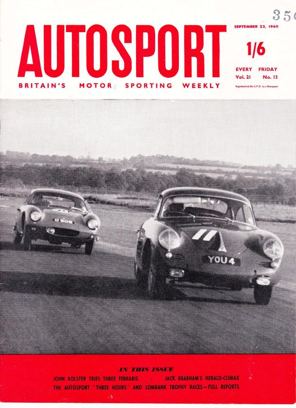 Журнал Autosport 23 сентября 1960