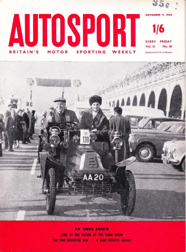 Журнал Autosport 11 ноября 1960