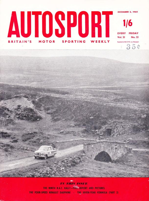 Журнал Autosport 02 декабря 1960