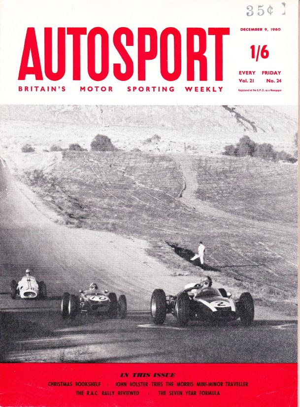Журнал Autosport 09 декабря 1960