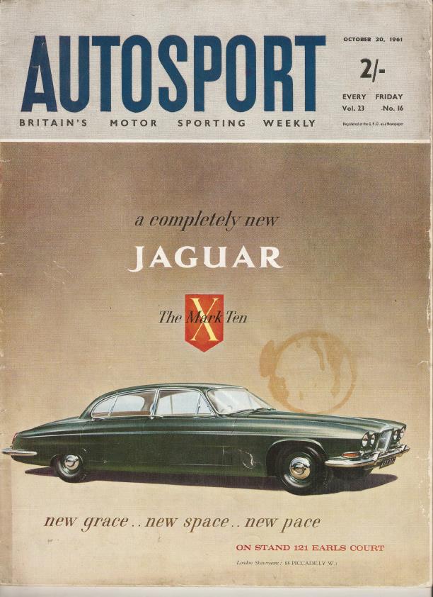 Журнал Autosport 20 октября 1961