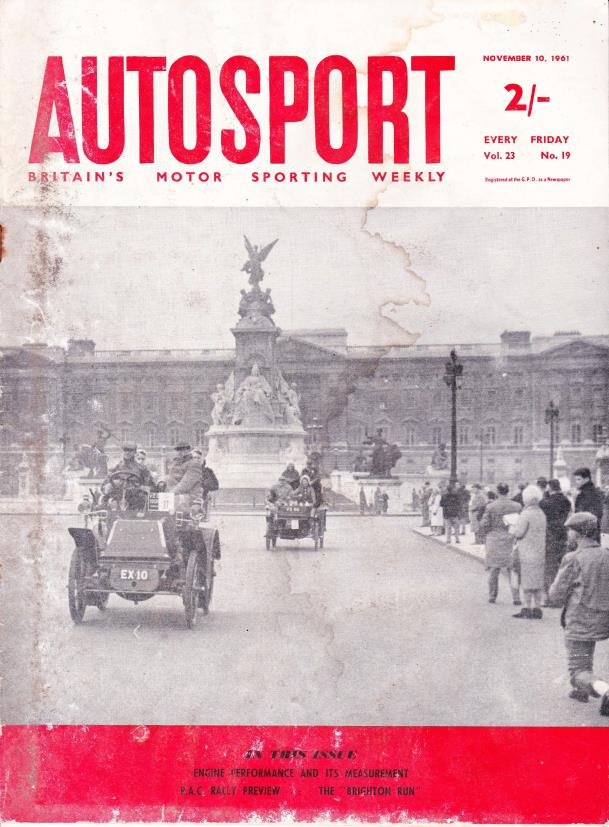 Журнал Autosport 10 ноября 1961