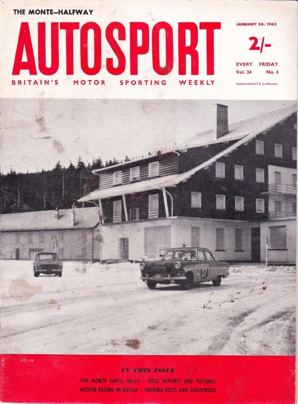 Журнал Autosport 26 января 1962