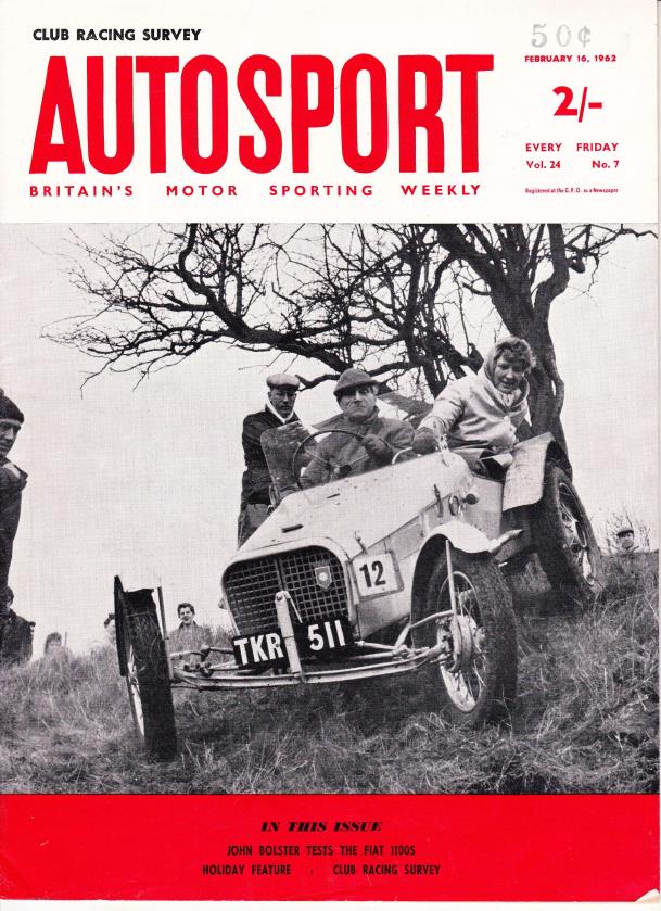 Журнал Autosport 16 февраля 1962