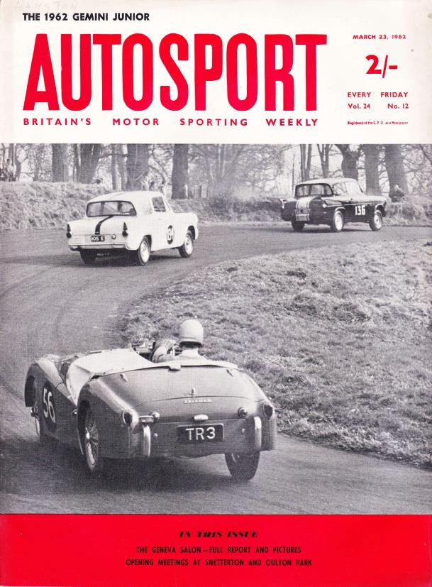 Журнал Autosport 23 марта 1962