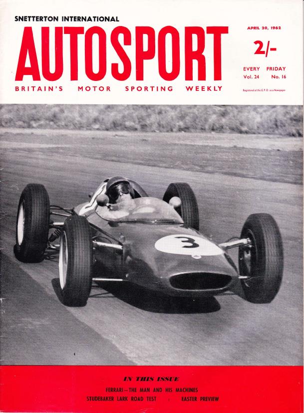 Журнал Autosport 20 апреля 1962