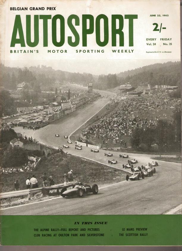 Журнал Autosport 22 июня 1962