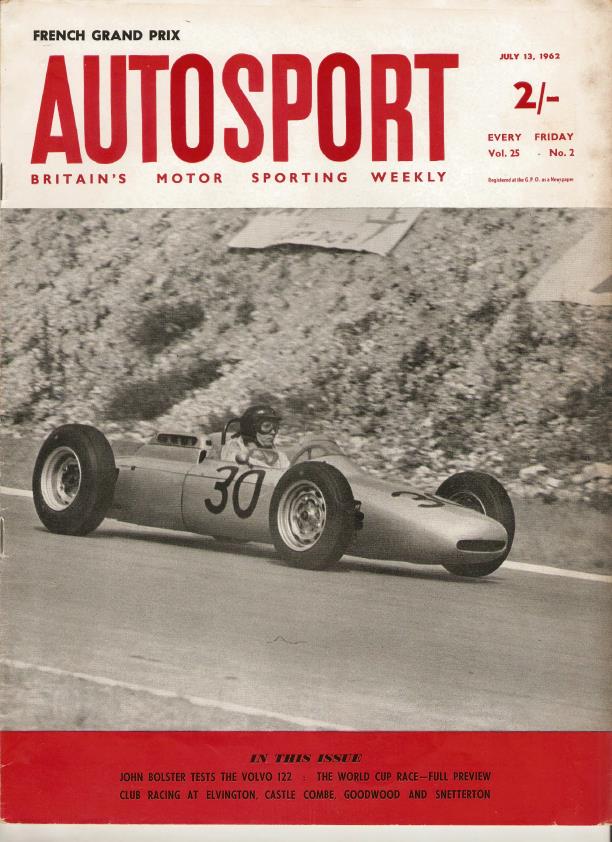 Журнал Autosport 13 июля 1962