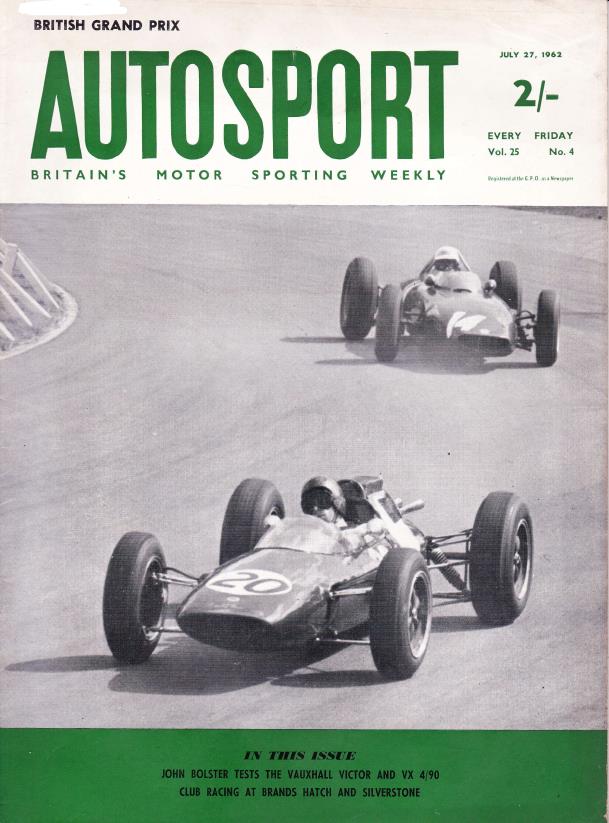 Журнал Autosport 27 июля 1962