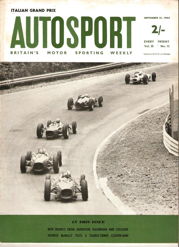 Журнал Autosport 21 сентября 1962