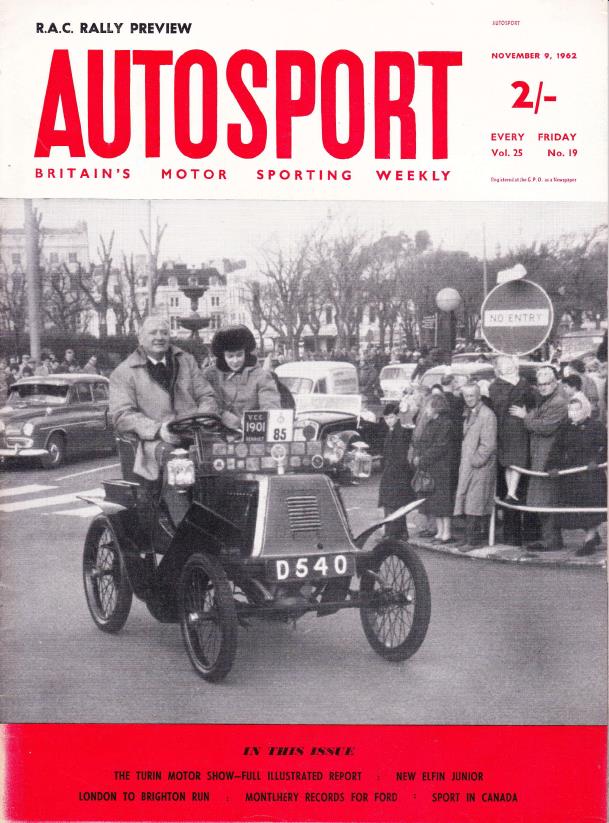 Журнал Autosport 09 ноября 1962