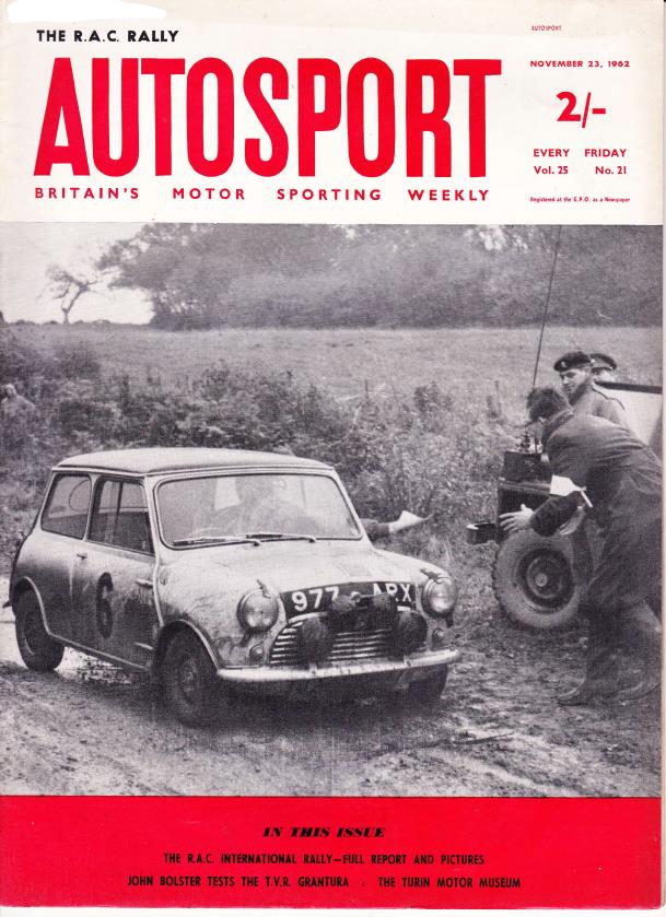 Журнал Autosport 23 ноября 1962