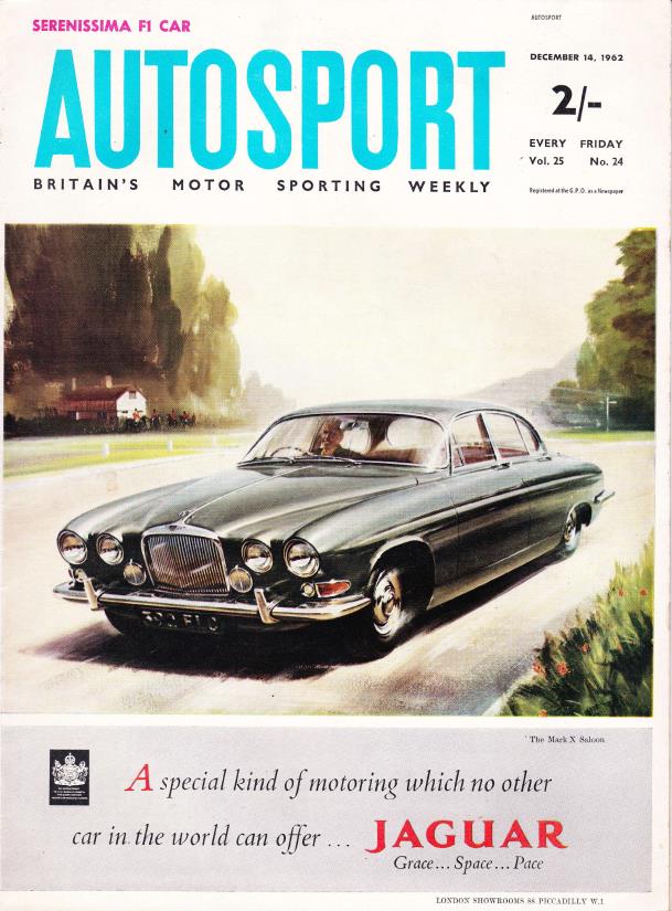 Журнал Autosport 14 декабря 1962