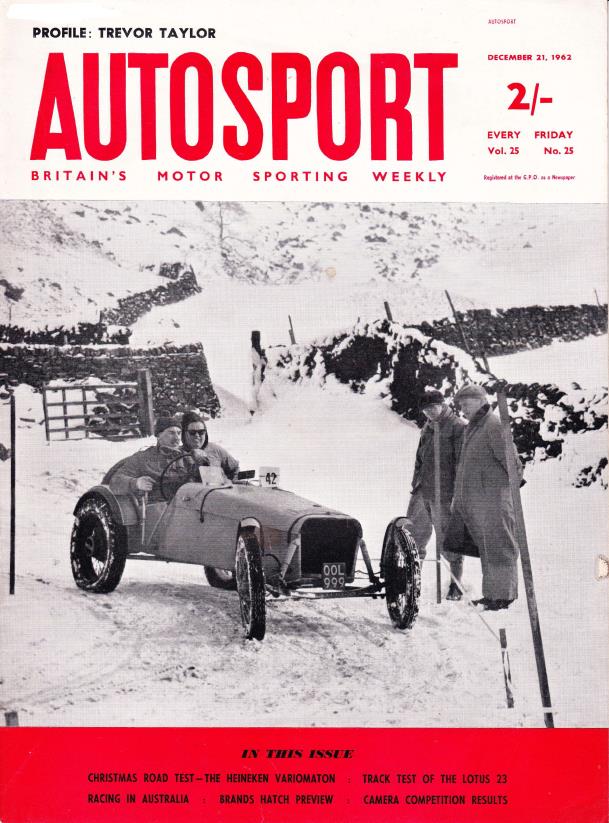 Журнал Autosport 21 декабря 1962
