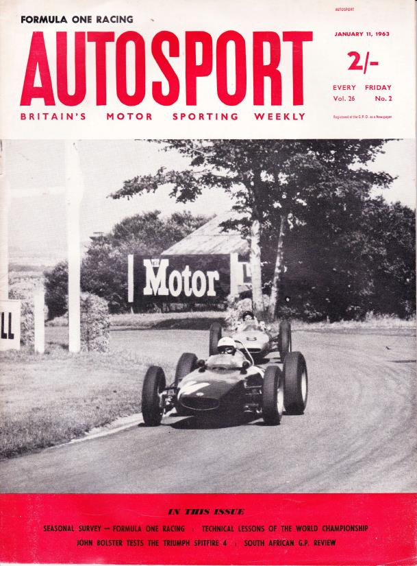 Журнал Autosport 11 января 1963