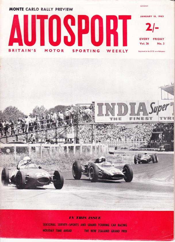Журнал Autosport 18 января 1963