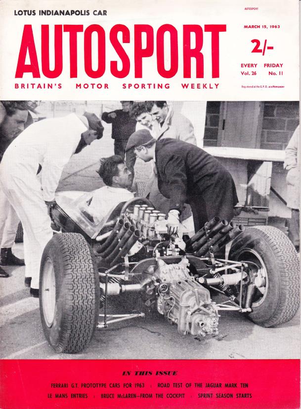 Журнал Autosport 15 марта 1963