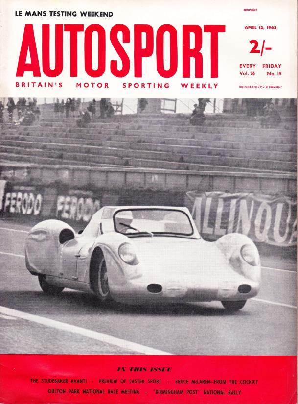 Журнал Autosport 12 апреля 1963