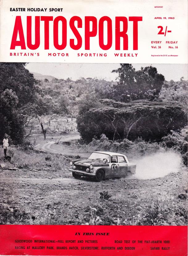 Журнал Autosport 19 апреля 1963