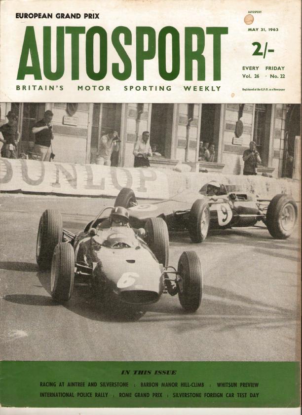 Журнал Autosport 31 мая 1963