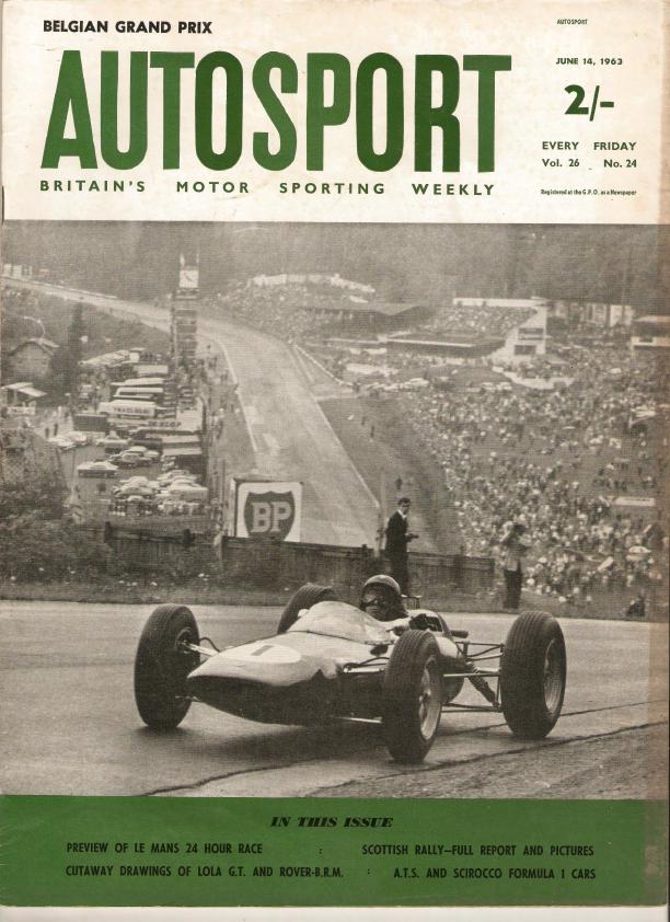 Журнал Autosport 14 июня 1963