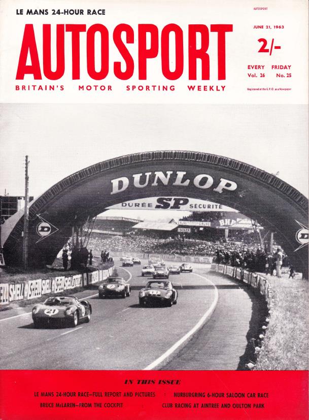 Журнал Autosport 21 июня 1963